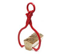 Wiltec Grappin forestier pour troncs - 205 × 55 x 490 mm - Ouverture max. 450 mm - Force max. 680 kg - Outil pince de levage avec 2 Mandrins de serrage - Griffe Pince forestière pour grumes, débardage