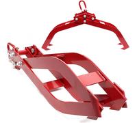 Wiltec Grappin forestier pour troncs – 260 x 155 x 900 mm – Ouverture max. 850 mm – Force max. 1500 kg – Outil pince de levage avec 4 Mandrins de serrage