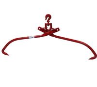 Wiltec Grappin forestier pour Troncs – 310 x 50 x 950 mm – Ouverture max. 810 mm – Force max. 700 kg – Outil pince de levage avec 2 Mandrins de serrage – Griffe Pince forestière pour grumes, débardage