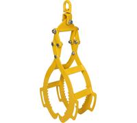 Wiltec Grappin forestier pour Troncs – Ouverture max. 600 mm – Force max. 800 kg – Outil pince de levage avec 4 Mandrins de serrage – Griffe Pince forestière pour grumes, débardage