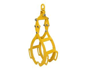Wiltec Grappin forestier pour Troncs - Ouverture max. 620 mm - Force max. 1200 kg - Outil pince de levage avec 4 Mandrins de serrage - Griffe Pince forestière pour grumes, débardage
