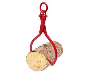Wiltec Grappin forestier pour Troncs - Ouverture max. 635 mm - Force max. 1100 kg - Outil pince de levage avec 2 Mandrins de serrage - Griffe Pince forestière pour grumes, débardage