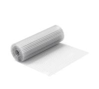 Wiltec Grillage à mailles - 1 m x 10 m/Épaisseur fil 0,7 mm/Maille 12 x 12 mm - en Acier galvanisé - Grille métallique pour Volière Clapier Clôture Jardin Sylviculture Agriculture