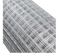 Wiltec Grillage à Mailles - 1 m x 25 m/Épaisseur Fil 1,2 mm/Maille 25 x 25 mm - en Acier galvanisé - Grille métallique pour Volière Clapier Clôture Jardin Sylviculture Agriculture