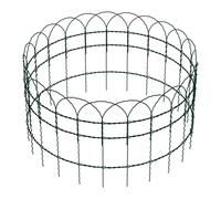 Wiltec Grillage souple Mailles 9x15 cm Hauteur 0,4 m Longueur 25m Acier revêtu de PVC Fil Ø 2mm Clôture Jardin Bordure décorative Délimitation Espace Protection plantes Jardinage Grillage Deco
