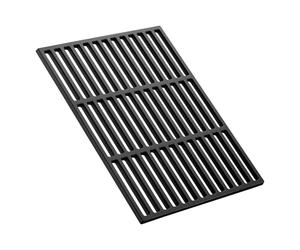 Wiltec Grille BBQ Carrée 29 x 44,5 cm - en Fonte - Barbecue Charbon de bois ou à gaz - Grillade Cuisson - Terrasse Jardin Plancha - Viande Légumes Poisson
