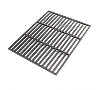 Wiltec Grille BBQ Carrée 30 x 44,5 cm - en Fonte - Barbecue Charbon de bois ou à gaz - Grillade Cuisson - Terrasse Jardin Plancha - Viande Légumes Poisson