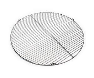 Wiltec Grille BBQ Ronde Ø 64,5cm Acier affiné V2A Barbecue Charbon de bois/à gaz Grillade Cuisson Terrasse Jardin Plancha Viande Légumes