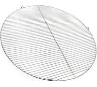 Wiltec Grille BBQ Ronde Ø 80cm Acier affiné V2A Barbecue Charbon de bois/à gaz Grillade Cuisson Terrasse Jardin Plancha Viande Légumes