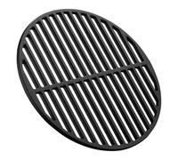 Wiltec Grille BBQ Ronde Ø 34,5 cm - en Fonte - Barbecue Charbon de bois ou à gaz - Grillade Cuisson - Terrasse Jardin Plancha - Viande Légumes Poisson