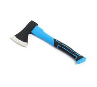 Wiltec Hache à fendre – 370 x 160 x 30 mm – tête 600 g, manche 360 mm – lame en acier carbone, manche en fibre de verre – Fendeur de bois de chauffage, Sylviculture, Jardin, Camping