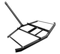 Wiltec Herse de Nivellement de Prairie Noire 172 x 90 cm Acier Herse traîné Tracteur à Gazon ATV UTV Scarification Équipement agricole Travail du Sol Entretien pâturages Herse émousseuse Hersage