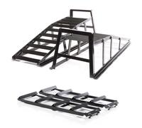 Wiltec Jeu 2x Rampe de chargement 2t/paire Rail d’accès acier + Rallonge 2x400kg