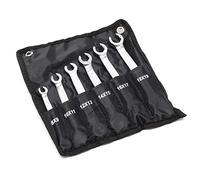 WilTec Jeu de Clé pour conduite de frein 6 pcs 8-19 mm Clé à durite de frein Clé polygonale plate à cliquet