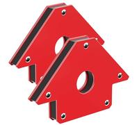 Wiltec Kit 2x Aimants de soudure avec Force de maintien de 32 kg, Équerre magnétique de 190 x 120 x 26 mm, 45°, 90°, 135°, Positionneurs de soudage