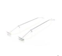 Wiltec Kit 2x Arceau réglable de 100 à 145 mm en Aluminium pour bâches de remorque support de housse Accessoire Sécurité Bâche Armat