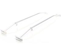 Wiltec Kit 2x Arceau réglable de 100 à 145 mm en Aluminium pour bâches de remorque support de housse Accessoire Sécurité Bâche Armature