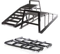 Wiltec Kit 2x Rampe d'accès jusqu'à 2 t par paire, 915x350x275 mm, rampe d'accès rampes de chargement en acier + extension 2x 400 kg 650x195 mm extension