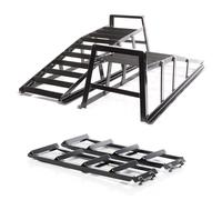 Wiltec Kit 2X Rampe d'accès jusqu'à 2 t par Paire, 915x350x275 mm, Rampe d'accès rampes de Chargement en Acier + Extension 2X 400 kg 650x195 mm Extension