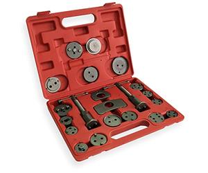 WilTec Kit Coffret de Repousse-Piston de Frein 21 pièces - 330 x 260 x 55 mm - Grande compatibilité - Outil pour repousser l'Étrier de Frein Auto Voiture Garage