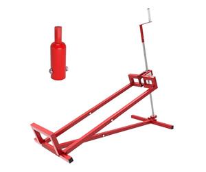 Wiltec Kit Cric lève Tracteur Tondeuse avec Adaptateur pour Visseuse sans Fil - 250 kg Max. - Acier - Mowerlifter Outillage de Mecanicien Treuil Palan Nettoyage Facile