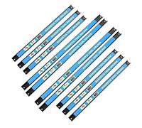 WilTec Kit de 10 Barres Porte-Outils - 6X 46 cm, 4X 61 cm - Capacité 13 kg par Barre - Barres magnétiques en Acier - Rangement Accessoires Atelier Montage Mural