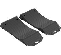 Wiltec Kit de 2 Cales de protection pour pneus XL anti-ovalisation – Capacité 3,5 tonnes – 495 x 215 x 60 mm – Antidérapantes, Contre les plats