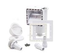 Wiltec Kit Écumeur de surface et Buse d'entrée pour Piscine - Skimmer intégré - avec Grand Panier pour Aspiration et Récupération des saletés