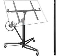 Wiltec KIT Lève-panneaux XXL Panneaux placoplâtre avec Extension rallonge 140 cm - Hauteur 140-350cm / Charge max 68 kg / Angle d'in