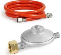 Wiltec Kit pressostat 700 mbar avec tuyau 1,5 m – pour raccords italiens IT – Détendeur de gaz, limiteur de pression, régulateur de pression de gaz