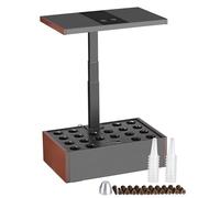 WilTec Kit Serre pour Culture hydroponique - 40 x 26 x 36 cm - Jardinière Potager intérieur - Hauteur Ajustable - LED, réservoir 9,8 L, Capsules - Jardin de Cuisine de Couleur Brune