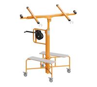 Wiltec Lève-panneaux, lève-plaques de plâtre - capacité de charge max. 75 kg - Hauteur 138-338 cm - Largeur max. 295 cm - Aide au mo