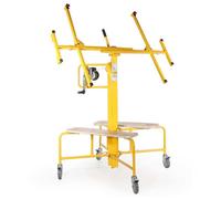 Wiltec Lève-panneaux, lève-plaques de plâtre - capacité de charge max. 75 kg - Hauteur 140-350 cm - Largeur max. 294 cm - Aide au mo