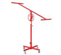 Wiltec Lève-panneaux pour panneaux placoplâtre - Hauteur 170-290 cm / Charge max. 40 kg / Angle d'inclinaison 35° / 4 roulettes - Lè