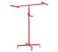Wiltec Lève-panneaux pour panneaux placoplâtre plâtre - Hauteur 170-290 cm / Charge max. 50 kg / 4 roulettes, 2 avec frein - Lève-pl