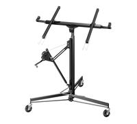 Wiltec Lève-panneaux XXL Panneaux placoplâtre - Hauteur 140-350cm / Charge max 68 kg / Angle d'inclinaison 60° / 3 roulettes - Lève-