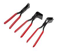 Wiltec Lot 3x Pince à border et plier tôle - 0° 45° 90° / Longueur 280/260 mm - Largeur de mâchoire 55 mm - pour Couvreur, Plombier Travail de carrosserie Réparation Redressage