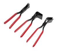 Wiltec Lot 3x Pince à border et plier tôle - 0° 45° 90° / Longueur 280/260 mm - Largeur de mâchoire 55 mm - pour Couvreur, Plombier Travail de carrosserie Réparation Redressage