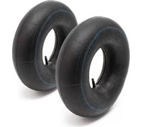 Wiltec Lot de 2x Chambre à air 16x6.50-8 pour pneu de tracteur à pelouse – 380 x 380 x 300 mm – avec Valve droite – capacité de charge max. 300 kg – pour Roue Tondeuse à gazon Brouette Chariot Diable