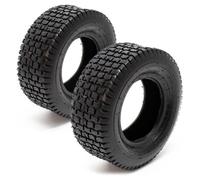 Wiltec Lot de 2x Pneu 13x5.00-6 pour tracteur à pelouse - 305 x 305 x 110 mm - avec Profil à crampons - capacité de charge max. 145