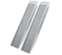 Wiltec Lot de 2x Rampe de chargement 1610 x 305 mm - capacité de charge max. 4050 kg - profil à barres - en Aluminium - Rampe d'accè