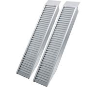 Wiltec Lot de 2x Rampe de chargement 1610 x 305 mm – capacité de charge max. 4050 kg – profil à barres – en Aluminium – Rampe d'accès utilitaire moto ATV quad remorque