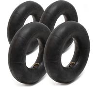 WilTec Set 4 Chambre air Brouette Petites Roues 3.00/3.50-4 TR87 Valve Pneu Transport Diable Chariot