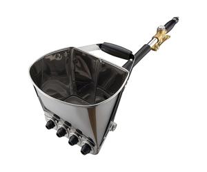 Wiltec Machine à crépir - Capacité 3,7 l env., Pression de fonctionnement 6-10 bars - Pistolet à mortier polyvalent - Crépisseuse, Projeteuse à enduit, Pelle-stuc