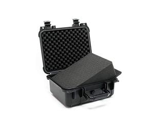 WilTec Mallette de Transport Noire Valise de Protection Ajustable Étanche Mousse Taille S 27x24,6x12,4cm