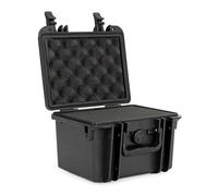 Wiltec Mallette de transport universelle robuste - 25 x 21,8 x 16,6 cm - en PP et Fibre de verre - avec Mousse cube personnalisable - Valise de protection pour équipements fragiles et délicats - IP67