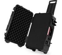 Wiltec Mallette de transport universelle robuste – 54,5 x 32,4 x 21,5 cm – en PP et Fibre de verre – Valise de protection pour équipements fragiles et délicats – avec Roues et poignée – IP67