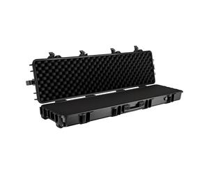 WilTec Mallette pour Armes sur Roues - 137,8 x 38,3 x 17,5 cm - capacité 100 kg - pour 2 fusils - avec Mousse - Valise Fusil de Chasse, Carabine, Chasseur - approuvé par compagnies aériennes