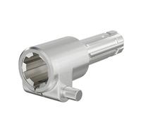 Wiltec Manchon de Prise de force Cardan - Longueur 140 mm - Raccord logement 1 3/8"" 6D - Raccord sortie 1 1/8"" 6D - Ø 36 mm/28,52 mm