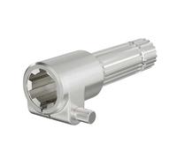 WilTec Manchon de Prise de Force Cardan - Longueur 160 mm - Raccord logement 1 3/8" 6D - Raccord Sortie 1 3/8" 21D - Ø 36 mm/34,87 mm - Arbre cannelé de Tracteur